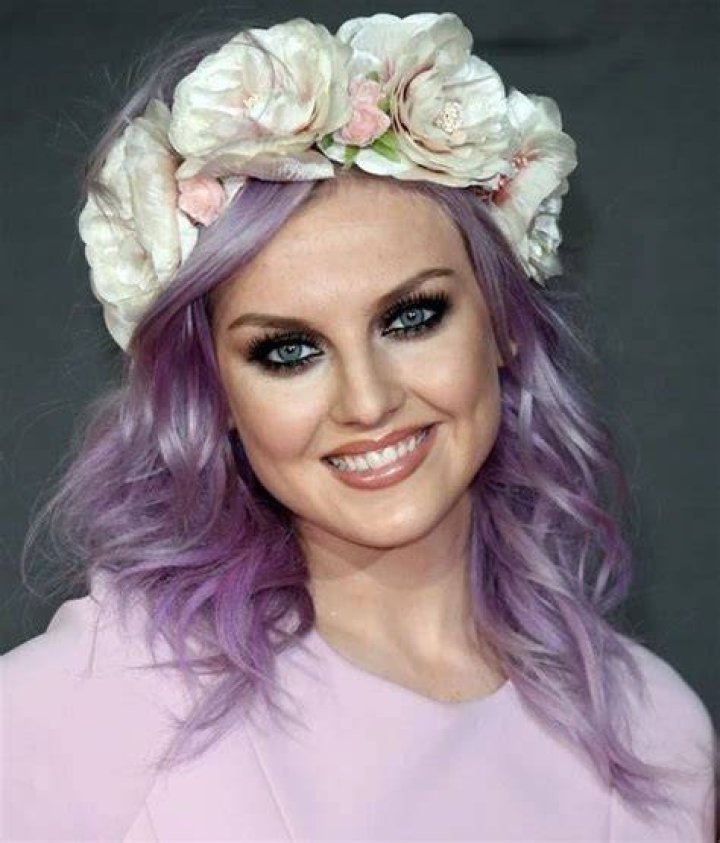 perrie edwards purple hair
