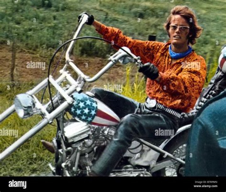 Peter Fonda as seen riding the Captain America chopper in 2009