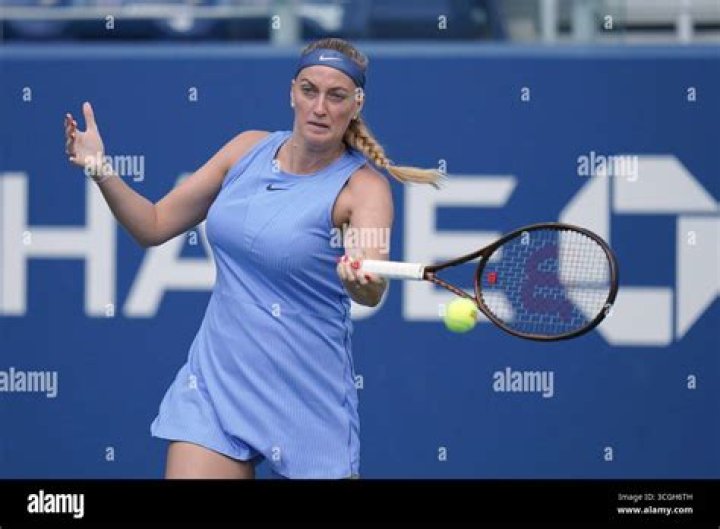 Petra Kvitov&aacute; during a tournament in May 2015