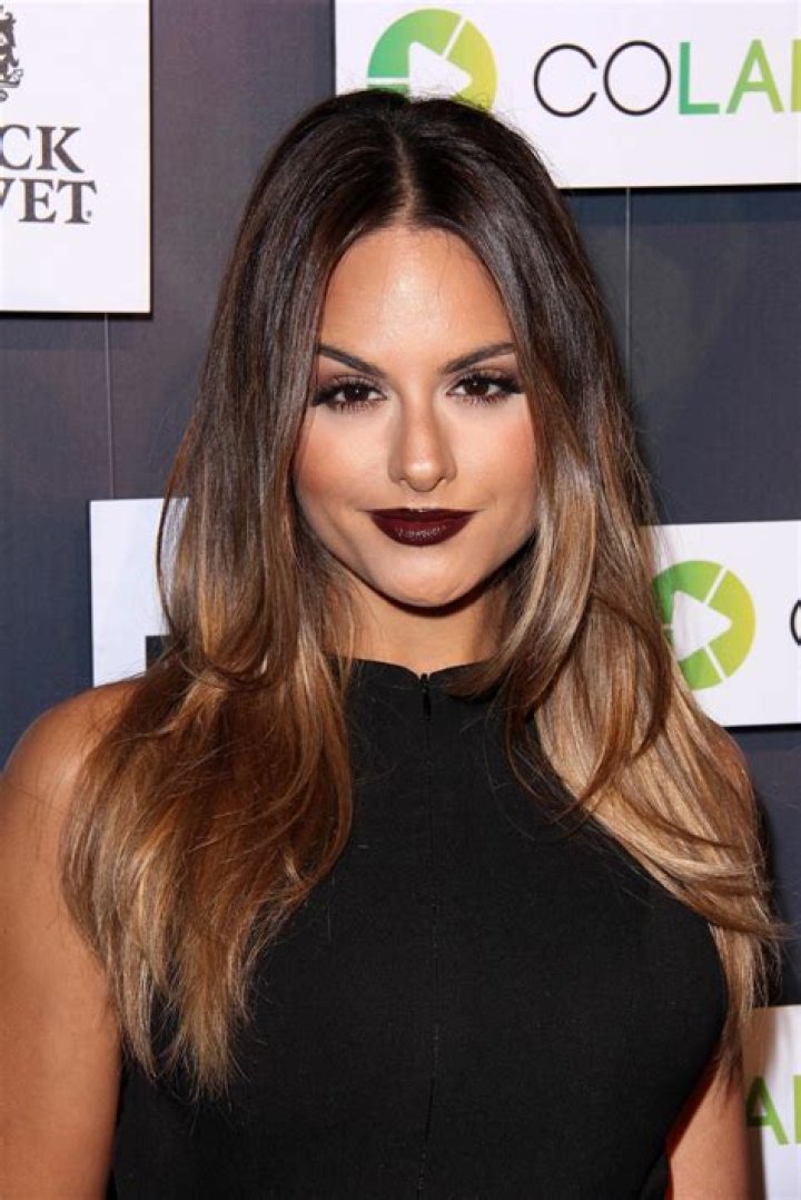 Pia Toscano dark lipstick