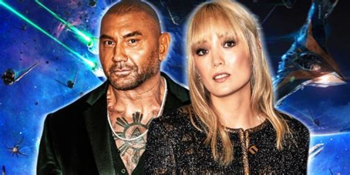 Pom Klementieff and Dave Bautista at the 2016 San Diego Comic-Con International