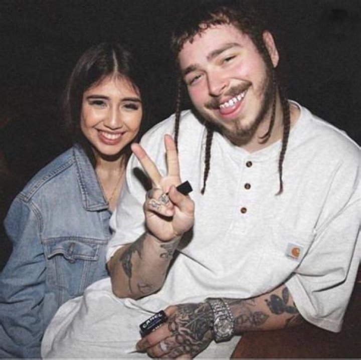 Post Malone and Ashlen (standing on his left) at her birthday party in 2016
