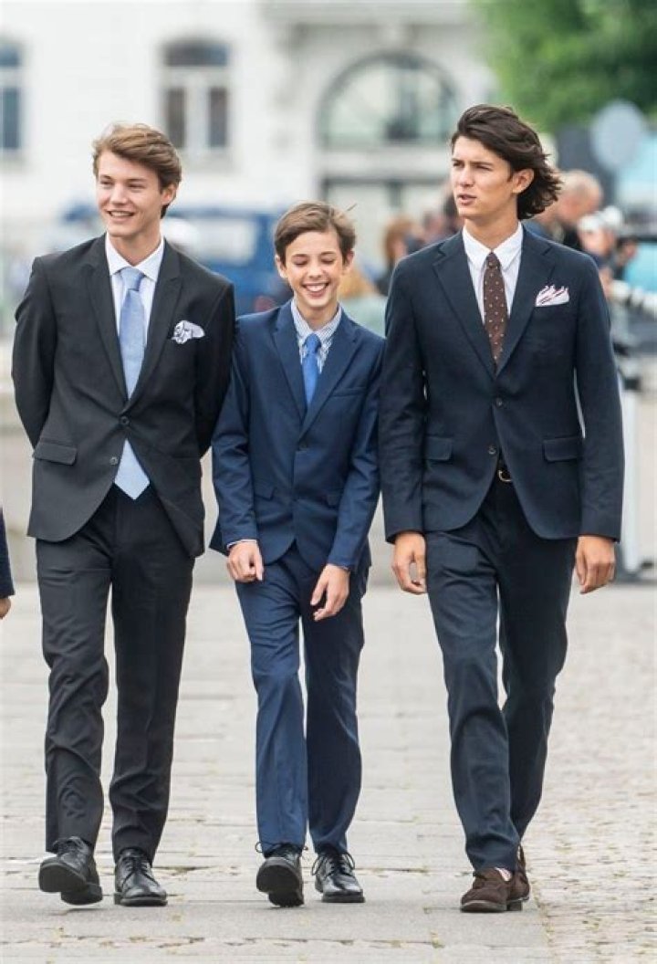 Prince Felix of Denmark as seen while posing for the camera