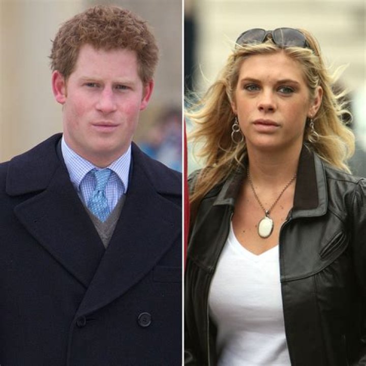 Prince Harry with Chelsy Davy at a military event in 2008 