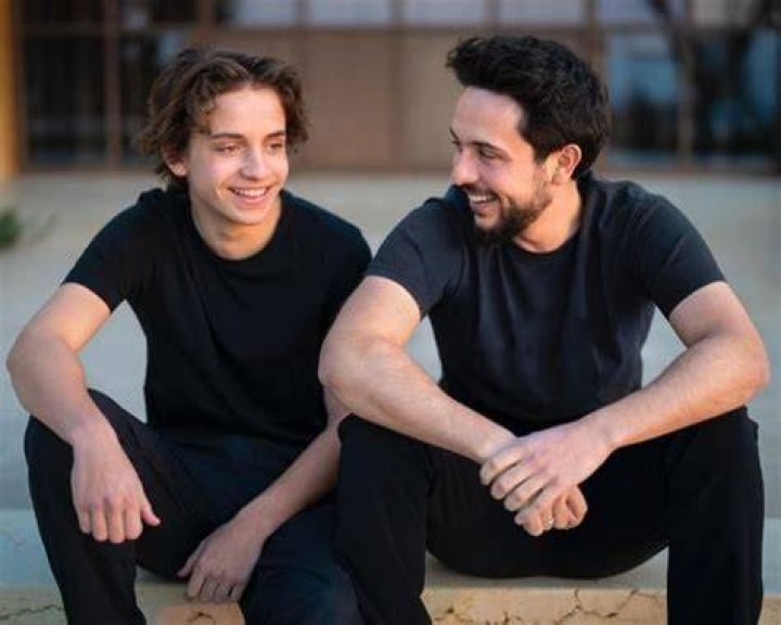 Prince Hashem bin Abdullah (Left) and Hussein, Crown Prince of Jordan in an Instagram post in January 2023