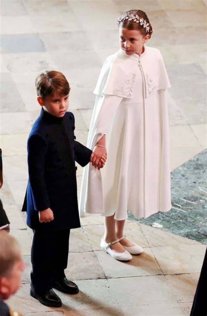 Princess Charlotte with older brother Prince George
