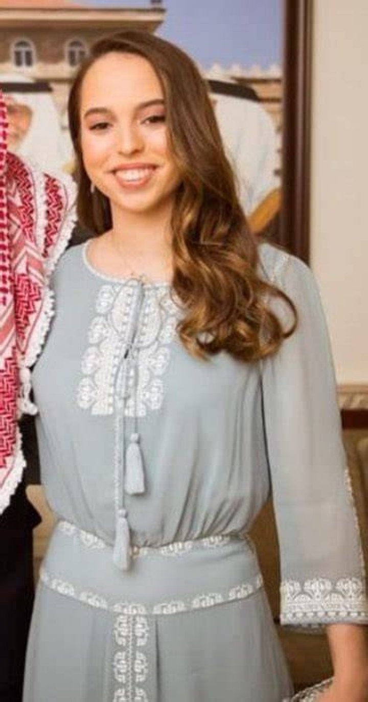 Princess Salma bint Abdullah (Center) with her older brother Hussein, Crown Prince of Jordan and his wife Rajwa Al Saif in an Instagram post in March 2023