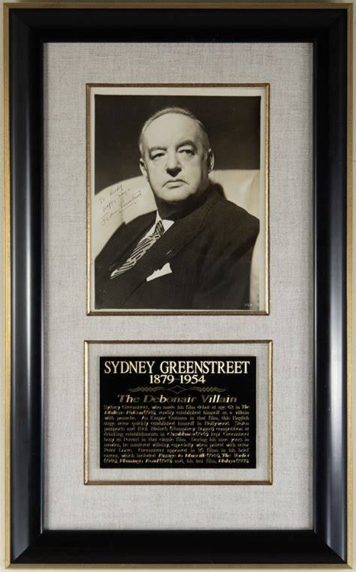 Publicity photograph of Sydney Greenstreet as Nero Wolfe in the 1950&ndash;51 NBC radio series The New Adventures of Nero Wolfe