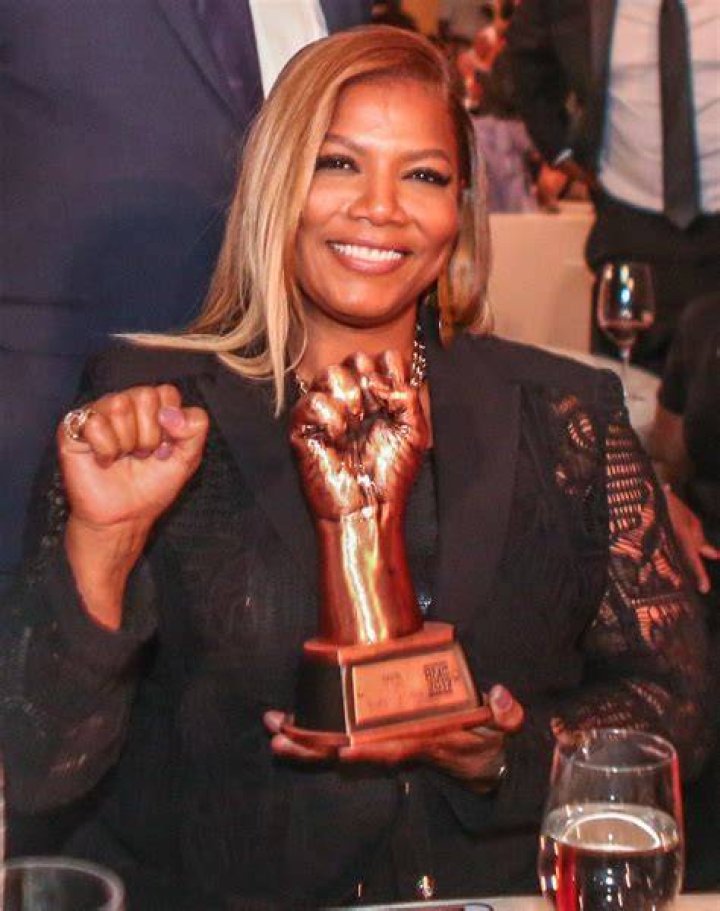 Queen Latifah in the press room for the 56th Grammy Awards in California in January 2014