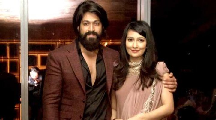Radhika Pandit and Yash, as seen in January 2020