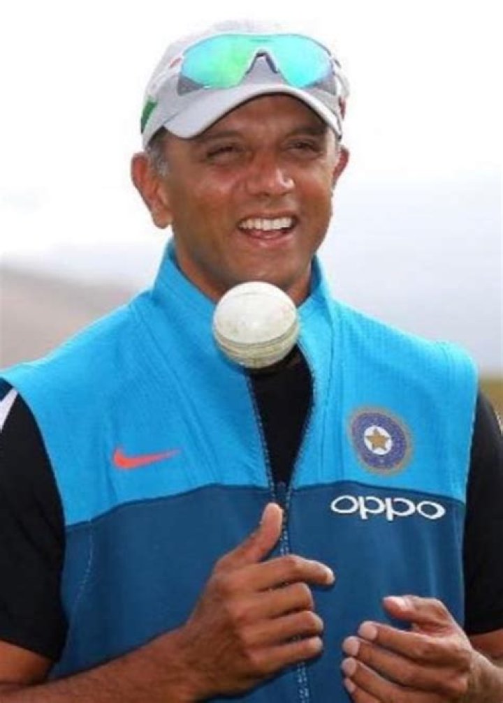 Rahul Dravid as seen in a black and white closeup picture that was taken on September 11, 2010