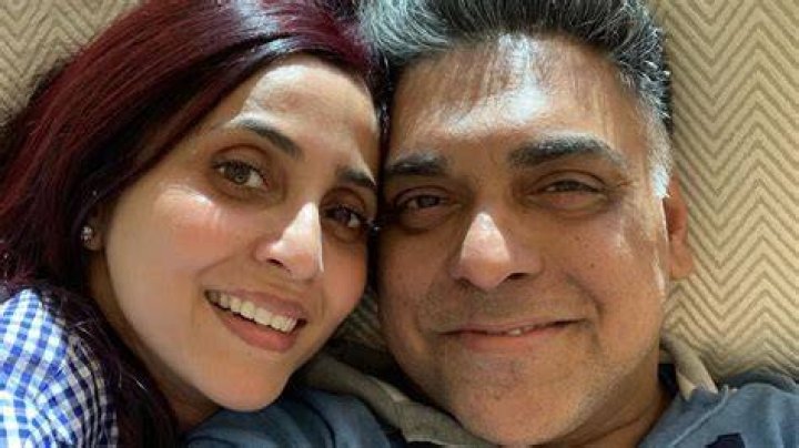 Ram Kapoor with his wife in Las Vegas in 2019