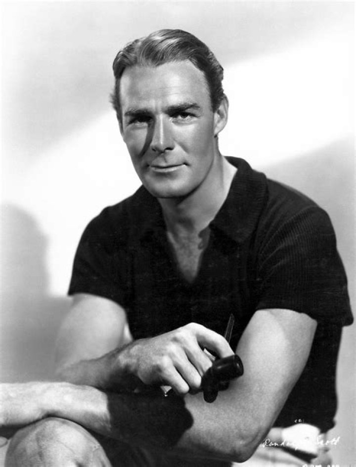 Randolph Scott in a publicity photo that was taken in the early 1930s
