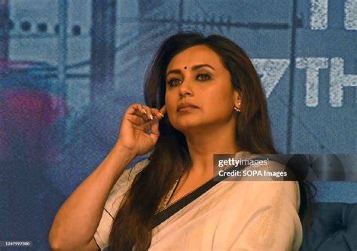 Rani Mukerji as seen during a promotional event of her film Hichki in 2018