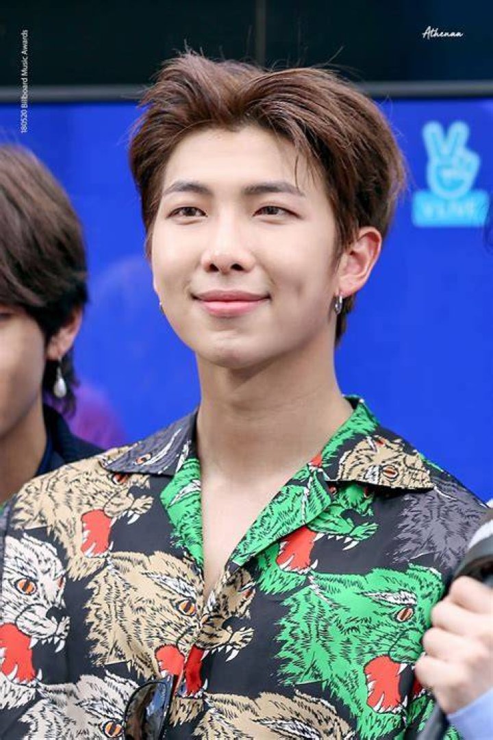 Rap Monster in a 2018 selfie