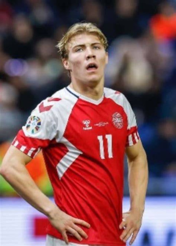 Rasmus H&oslash;jlund as seen in an Instagram Post in January 2022