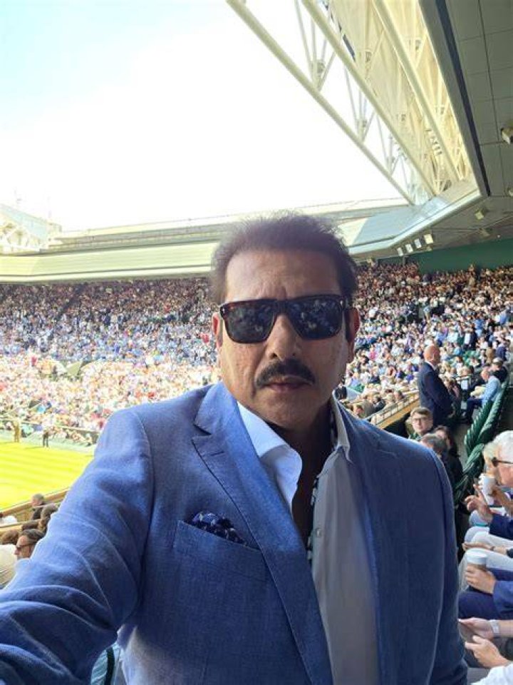 Ravi Shastri as seen in a selfie taken in May 2017