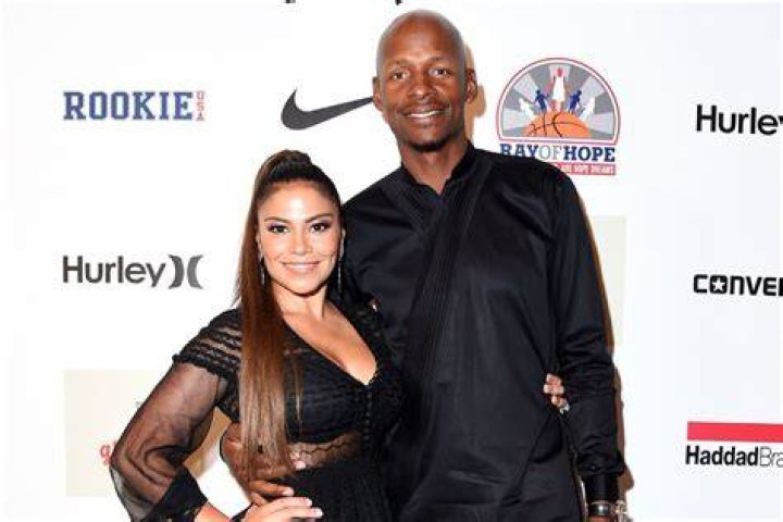 Ray Allen with his wife as seen in June 2019