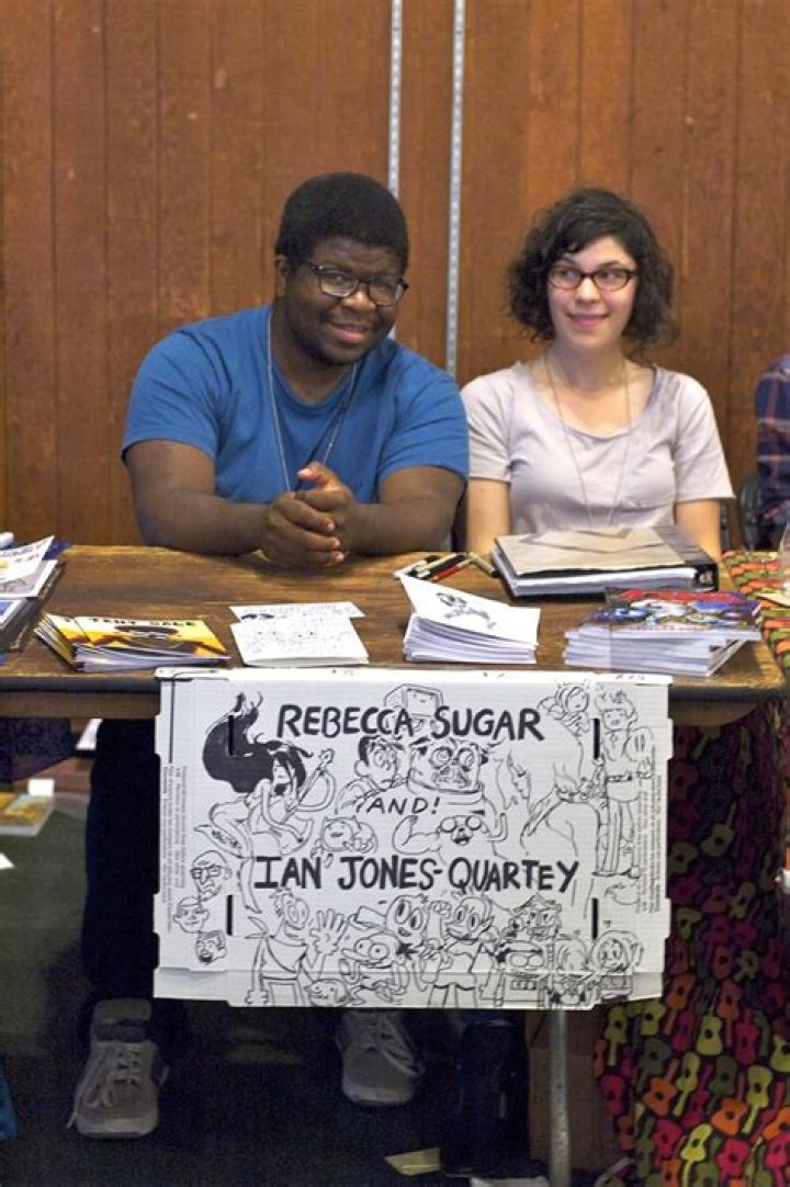 Rebecca Sugar and Ian Jones-Quartey, as seen in December 2019