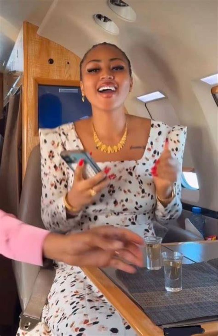 Regina Daniels as seen in April 2022