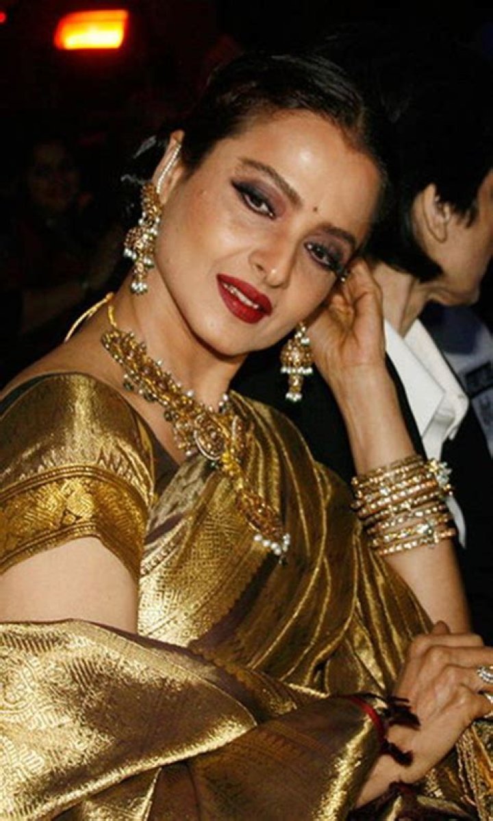 Rekha during an event