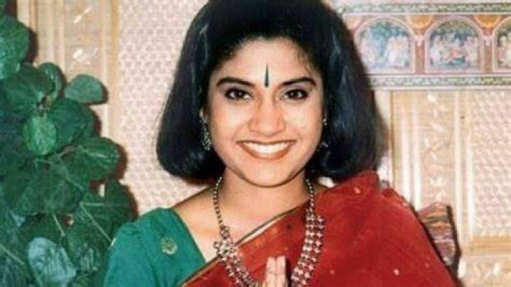 Renuka Shahane as seen in a picture that was taken in May 2012 at the Premiere of Marathi film 'Mission Possible'