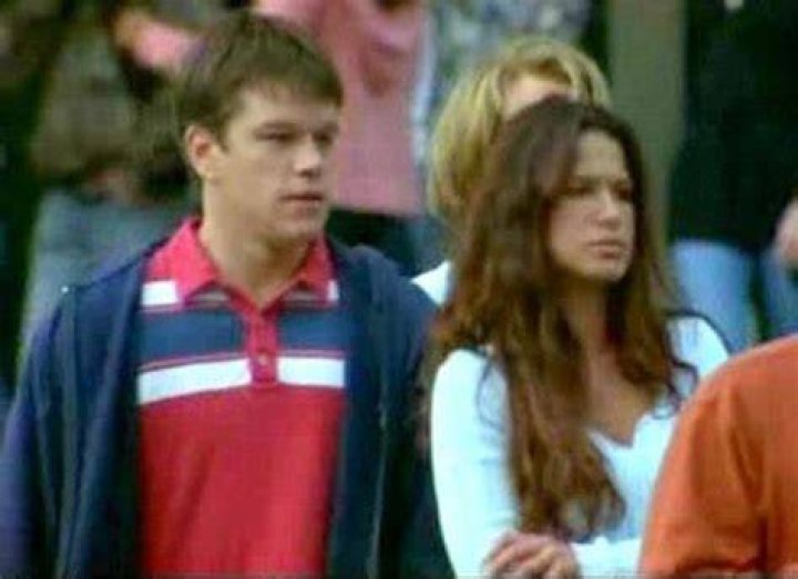 Rhona Mitra and Matt Damon in a shot from the 2003 movie &ldquo;Stuck on You.&rdquo;