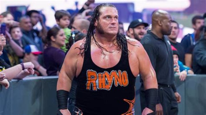 Rhyno at a WWE Raw event in July 2017
