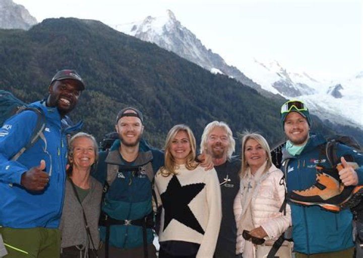 Richard Branson posing with his daughter-in-law Isabella Calthorpe in 2013