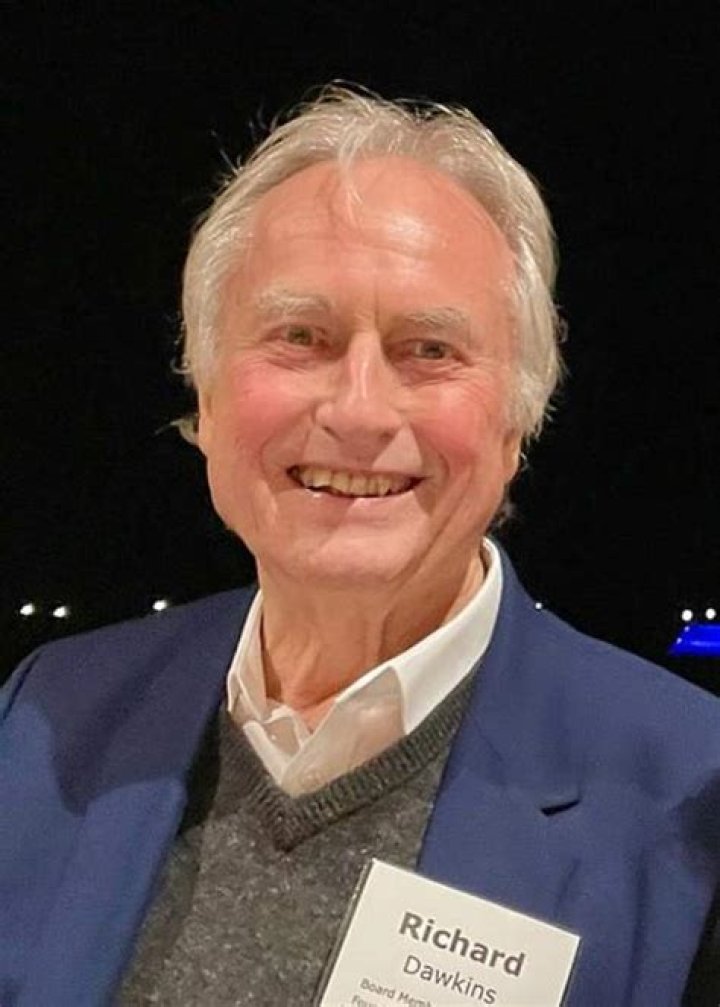 Richard Dawkins as seen with Ariane Sherine at the Atheist Bus Campaign launch in London in 2009