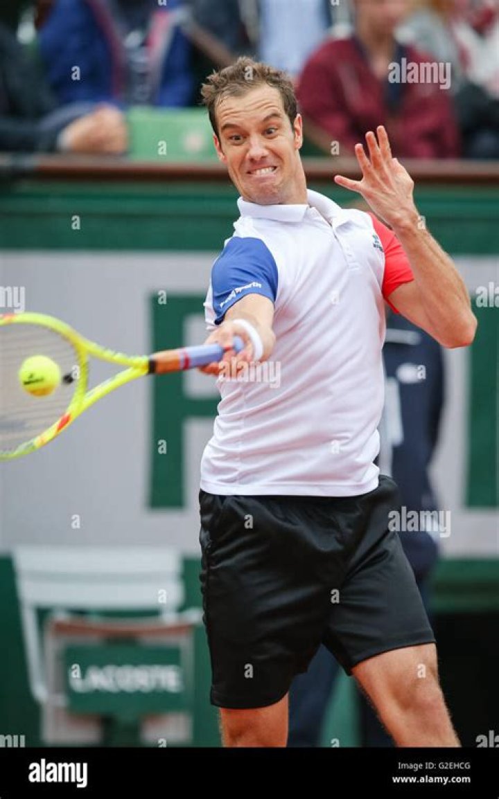Richard Gasquet during a match against Andy Murray at 2016 French Open on June 1, 2016