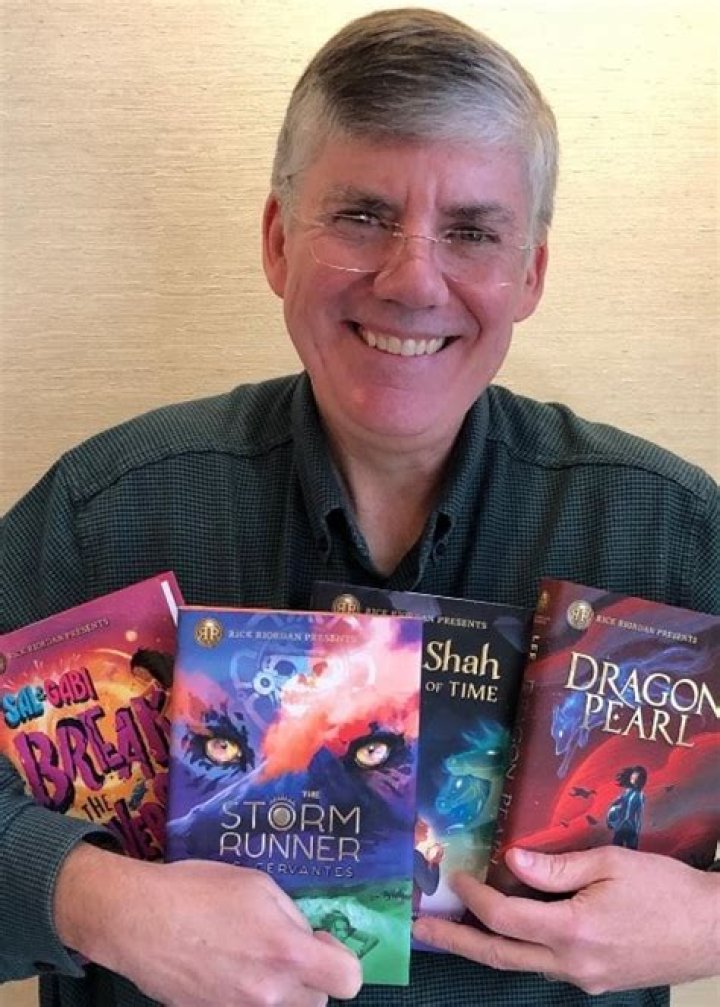 Rick Riordan as seen in May 2018