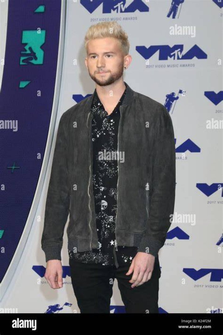 Ricky Dillon at the MTV Movie Awards at Warner Bros. Studios in Burbank, California on April 9, 2016