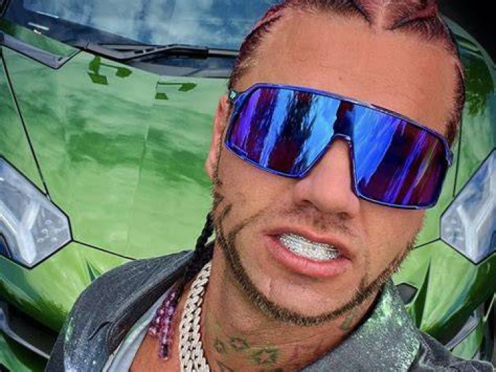 RiFF RAFF in a selfie with his dog in December 2017