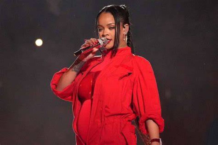 Rihanna at a concert in UK
