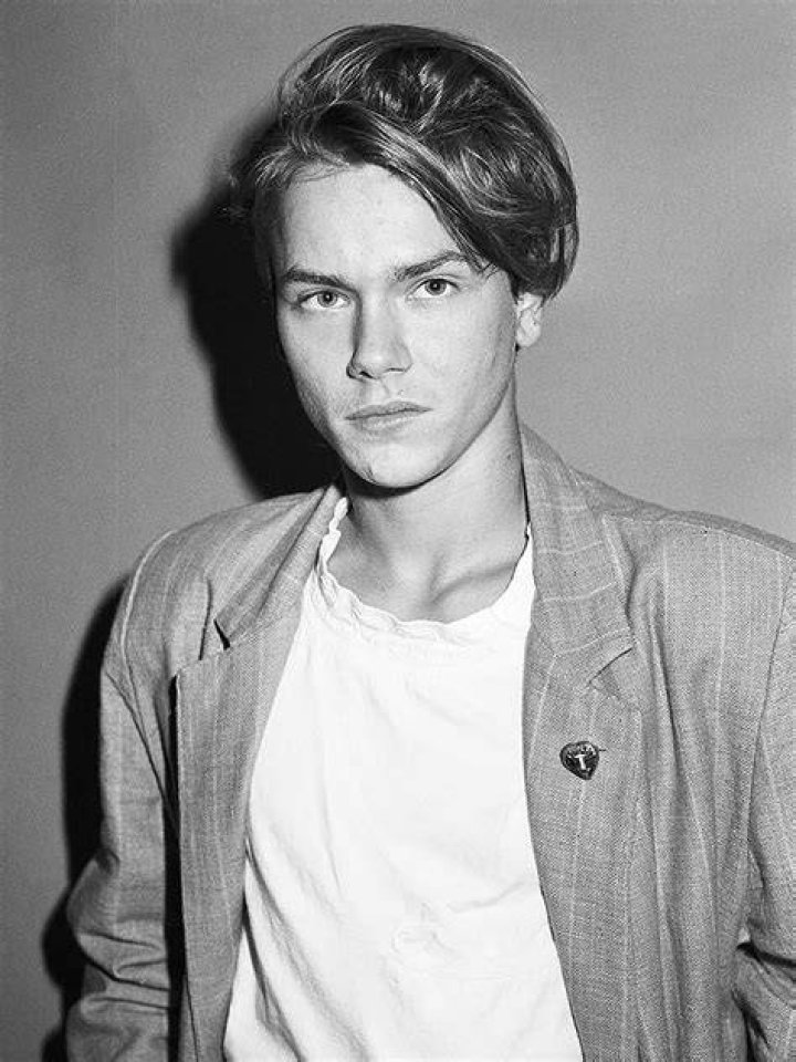 River Phoenix as seen while holding the Volpi Cup that he won for 'Best Male Performance' for 'Belli e damnati' (My Own Private Idaho) at the 48th International Film Festival of Venice in September 1991