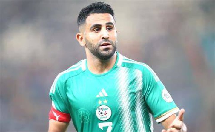 Riyad Mahrez prior to a match between Algeria and Belgium on June 17, 2014 in Belo Horizote, Brazil