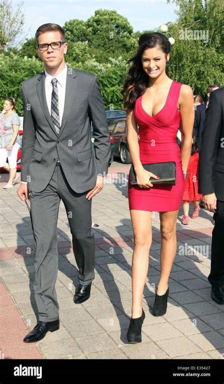 Robert Lewandowski and Anna Stachurska having fun at the 182nd Oktoberfest in Munich, Germany 