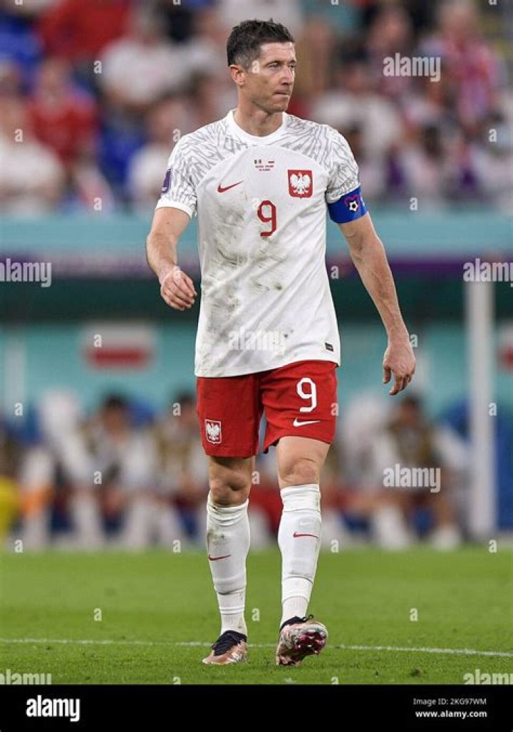 Robert Lewandowski during a match between Bayern Munich and VfL Wolfsburg at Volkswagen Arena on February 27, 2016