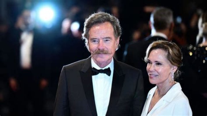 Robin Dearden and Bryan Cranston at the Golden Globe Awards in 2017