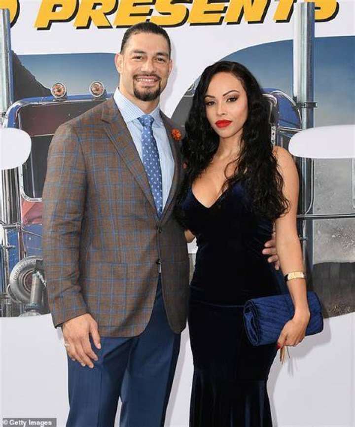 Roman Reigns, wife Galina Joelle Becker and daughter Joelle