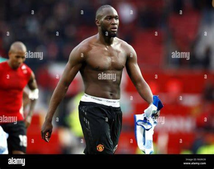 Romelu Lukaku shirtless body