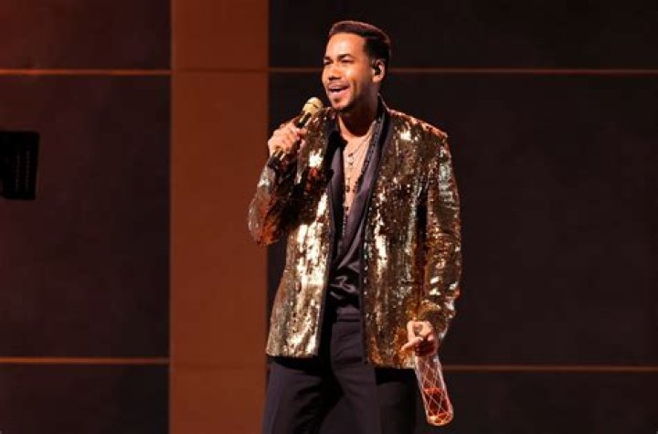 Romeo Santos sings at a Dr Pepper concert at Fontainebleau Hotel on July 15, 2015 in Miami Beach, Florida