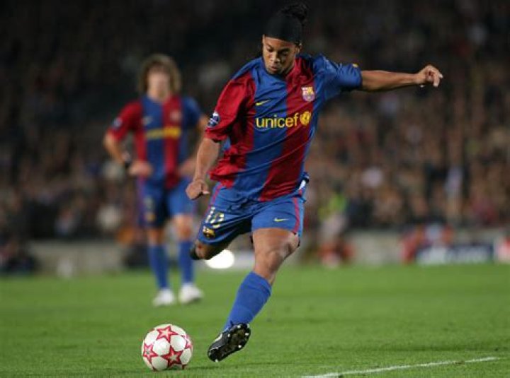 Ronaldinho (FC Barcelona's player) during the match in 2007