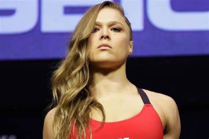 Ronda Rousey in the final match with Miesha Tate on March 3, 2012 which triggered controversies after she refused to shake hands with Tate