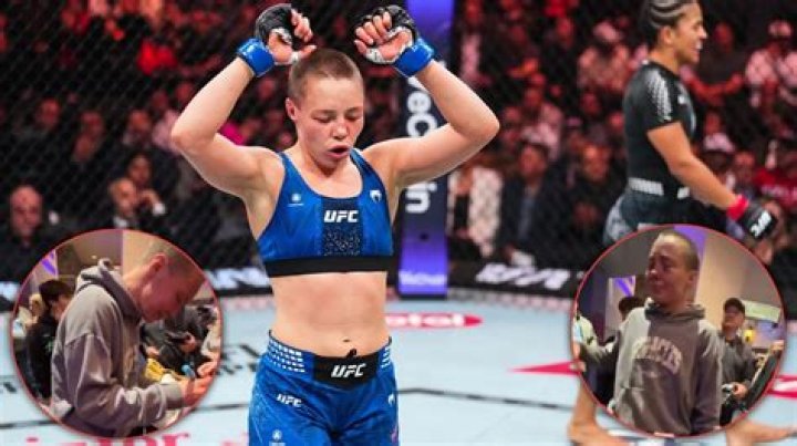 Rose Namajunas as seen while taking a selfie along with her brother in January 2020