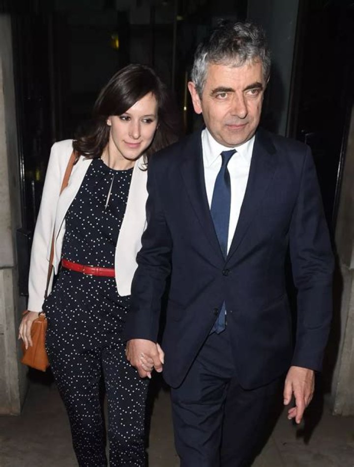 Rowan Atkinson and his girlfriend Louise Ford