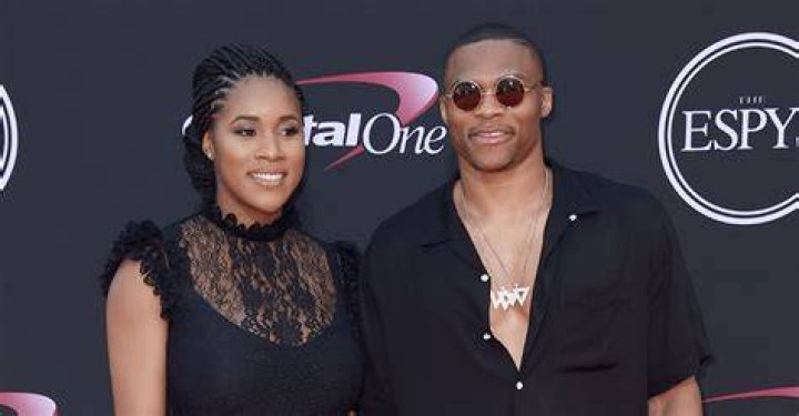 Russell Westbrook with his sweetheart Nina Earl