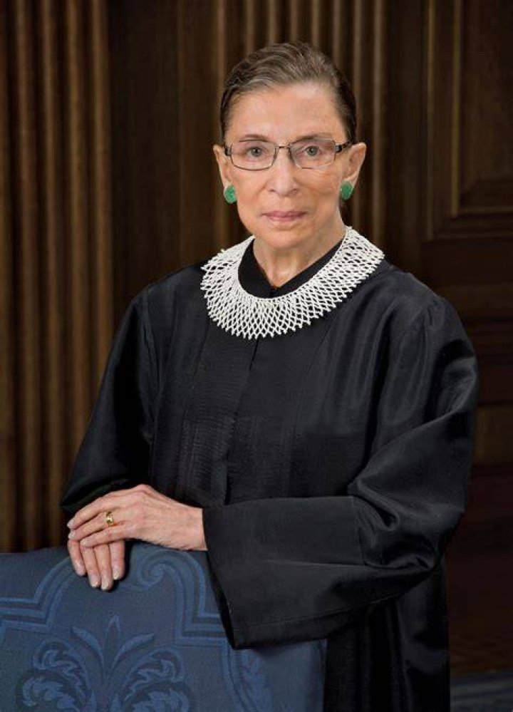 Ruth Bader Ginsburg pictured while officially accepting the nomination from President Bill Clinton on June 14, 1993