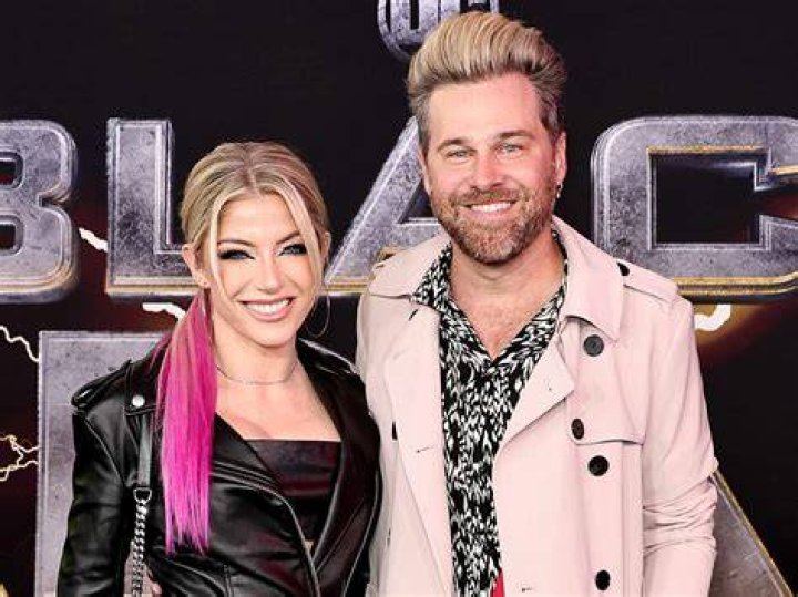 Ryan Cabrera and Alexa Bliss, as seen in August 2020